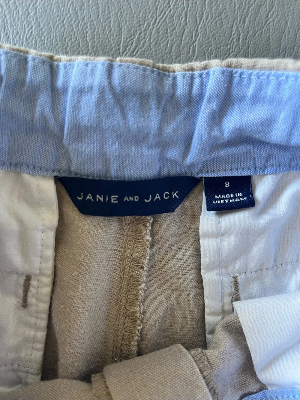 Janie and Jack Beige Khaki Shorts